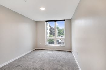 Beige carpet in bedroom